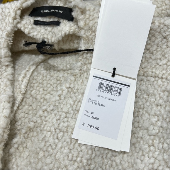 ISABEL MARANT Izma Cropped Jacket BNWTS MSRP $990 - Picture 13 of 16